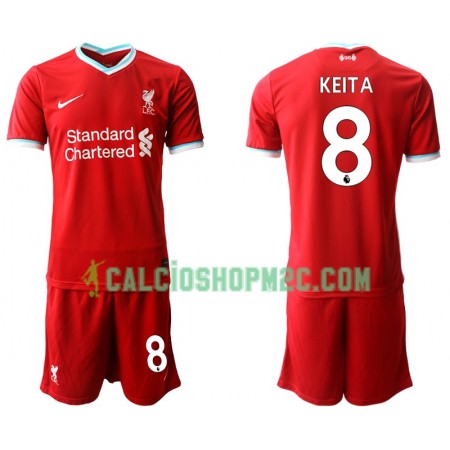 Liverpool Naby Keita 8 Bambino Maglia Prima 2020/2021 Manica Corta (+ Pantaloncini)
